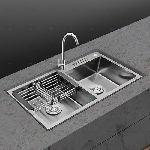 Milano LS-126A 140700200098 120 x 600mm Lay On DB/SD Kitchen Sink