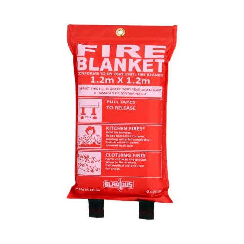 بطانية حريق  0.43mm thk x 12.m wd x 1.2m len Gladious
