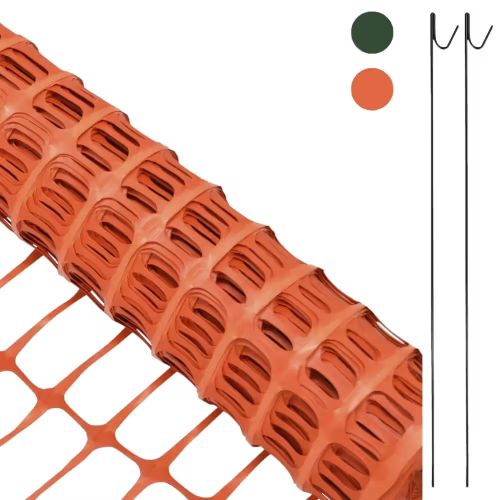 1M X 15M Orange Mesh