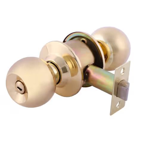 Geepas GHW65029 Stainless Steel Cylindrical Door Knob Lock