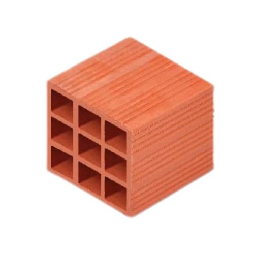 Hollow red brick, size 20 cm, weight 5.35 kg